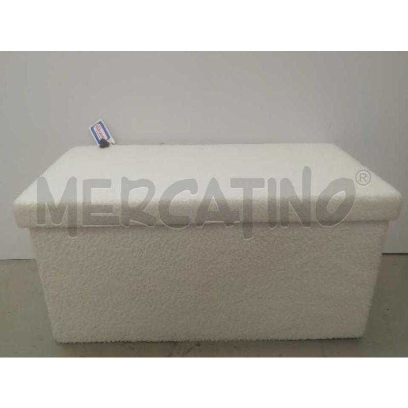 CONTENITORE CARTONATO E ESTERNAMENTE PELOSONE BIANCO C/COPERCHIO | Mercatino dell'Usato Moncalieri bengasi 1