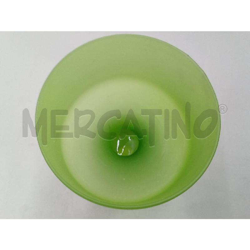 COPPA VETRO VERDE DESIGN CARLO MORETTI  | Mercatino dell'Usato Moncalieri bengasi 3