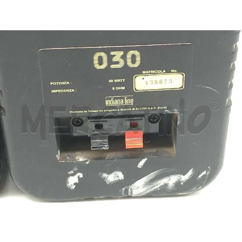 COPPIA CASSE ACUSTICHE INDIANA LINE 030 A  | Mercatino dell'Usato Moncalieri bengasi 4