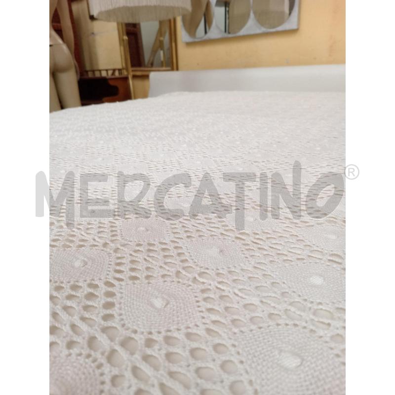 COPRI LETTO UNCINETTO BIANCO MATRIMONIALE | Mercatino dell'Usato Moncalieri bengasi 1
