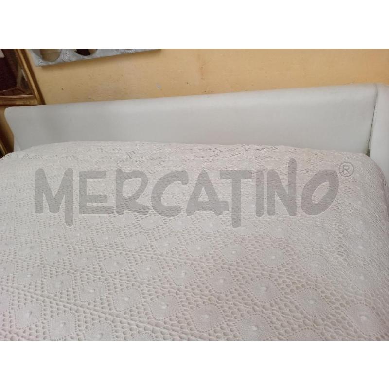 COPRI LETTO UNCINETTO BIANCO MATRIMONIALE | Mercatino dell'Usato Moncalieri bengasi 4
