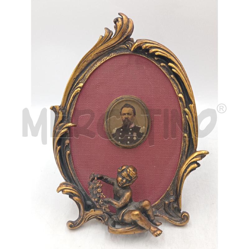 CORNICE PORTARITRATTO BRONZO C/PUTTO | Mercatino dell'Usato Moncalieri bengasi 1