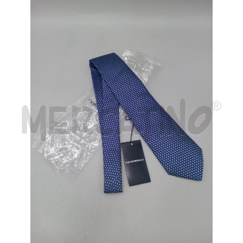 CRAVATTA EMPORIO ARMANI BLU BIANCA | Mercatino dell'Usato Moncalieri bengasi 1