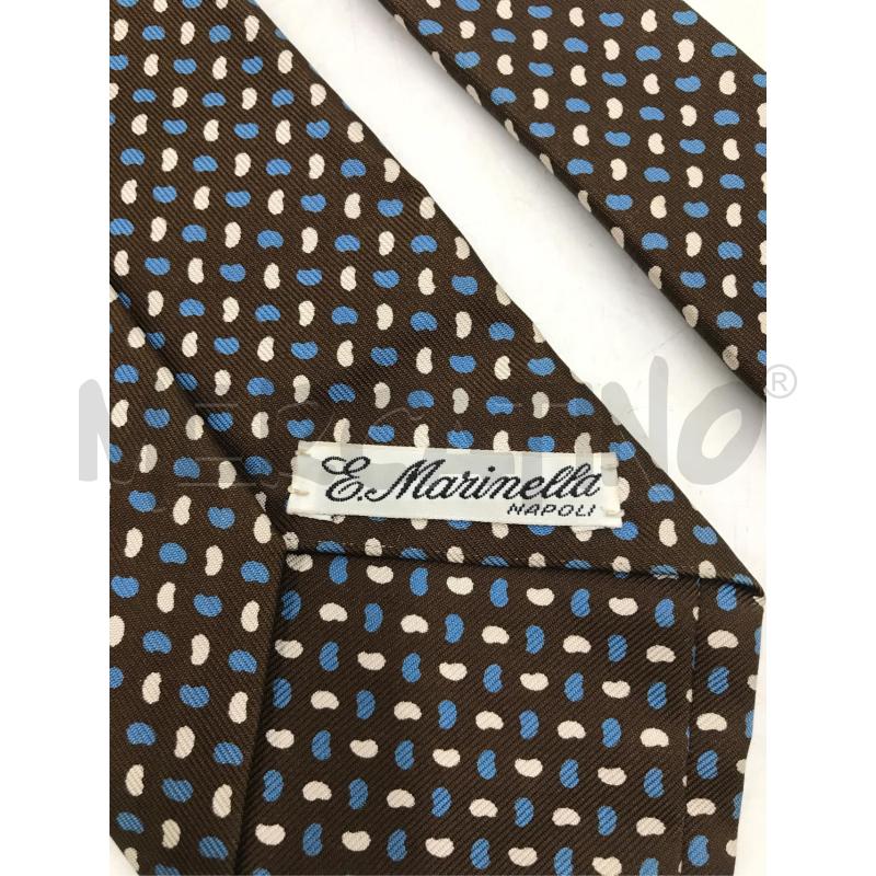 CRAVATTA MARINELLA MARRONE FANTASIA BLU BEIGE | Mercatino dell'Usato Moncalieri bengasi 3