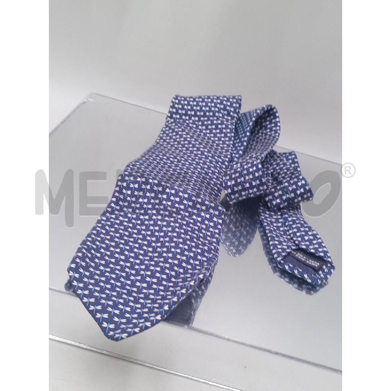 CRAVATTA SALVATORE FERRAGAMO BLU CON LIBELLULE | Mercatino dell'Usato Moncalieri bengasi 3