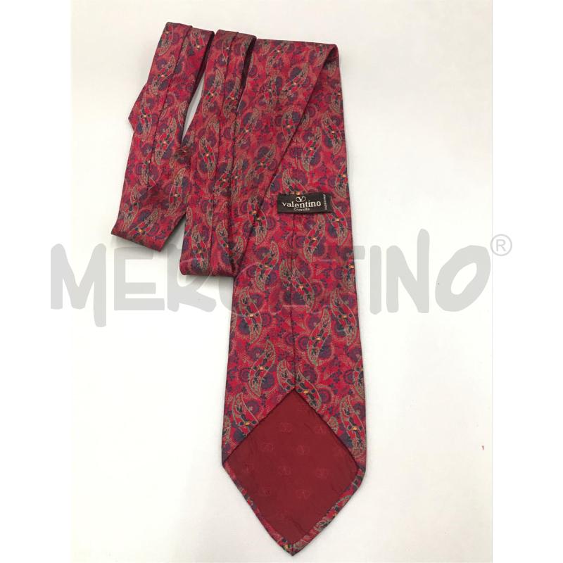 CRAVATTA VALENTINO STAMBA FANTASIA ROSSA  | Mercatino dell'Usato Moncalieri bengasi 3