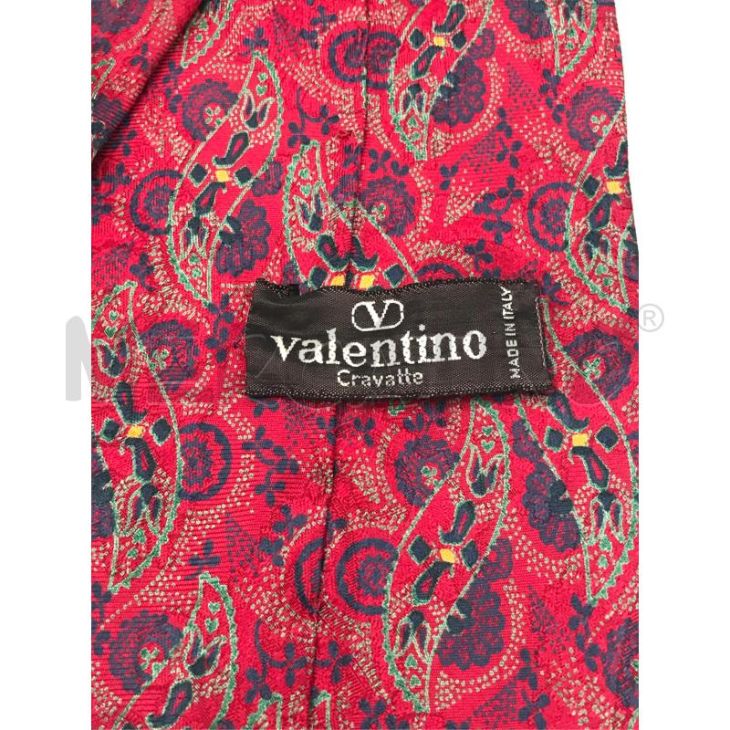 CRAVATTA VALENTINO STAMBA FANTASIA ROSSA  | Mercatino dell'Usato Moncalieri bengasi 5