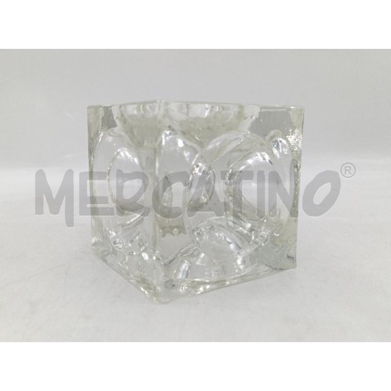 CUBO VETRO LATI CONCAVI | Mercatino dell'Usato Moncalieri bengasi 1