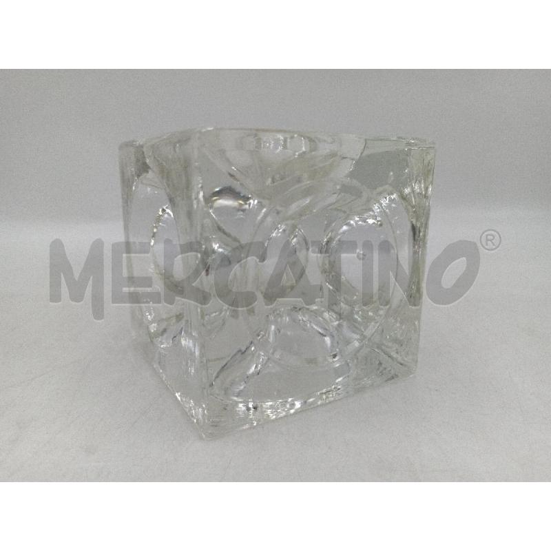 CUBO VETRO LATI CONCAVI | Mercatino dell'Usato Moncalieri bengasi 3