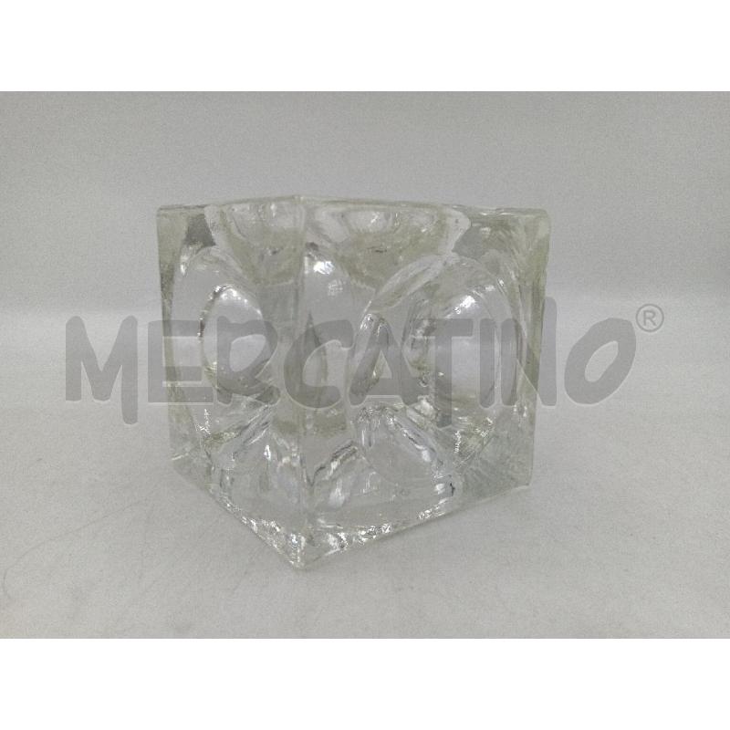 CUBO VETRO LATI CONCAVI | Mercatino dell'Usato Moncalieri bengasi 4