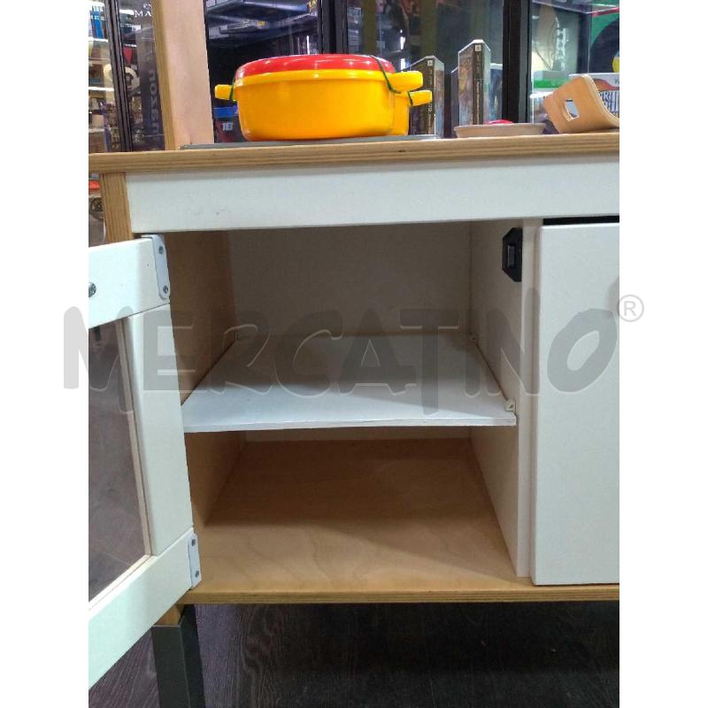 CUCINA BIMBA GIOCATTOLO IN LEGNO ACCESSORI PLASTICA CONTENITORE BIANCO | Mercatino dell'Usato Moncalieri bengasi 3