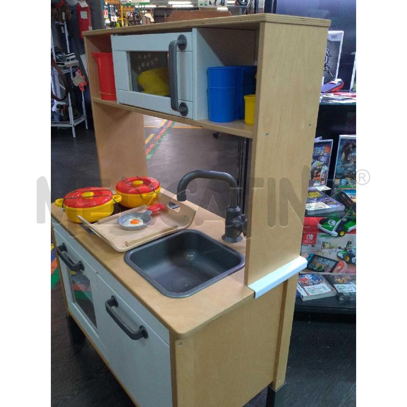 CUCINA BIMBA GIOCATTOLO IN LEGNO ACCESSORI PLASTICA CONTENITORE BIANCO | Mercatino dell'Usato Moncalieri bengasi 5