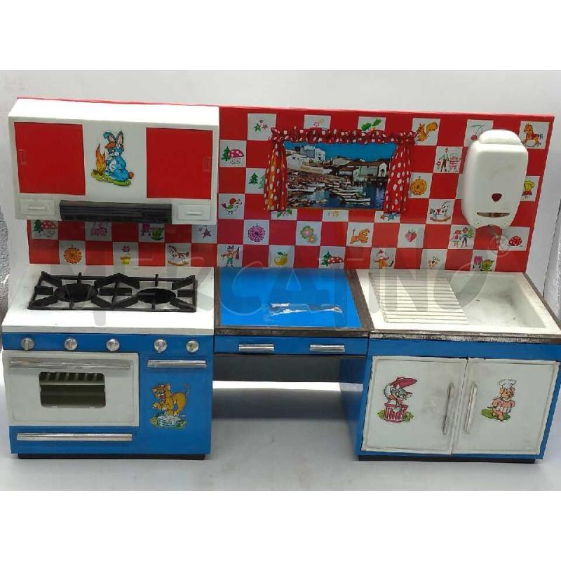 CUCINA GIOCATTOLO IN LATTA RICO' MADE IN SPAIN INCOMPLETA  | Mercatino dell'Usato Moncalieri bengasi 1
