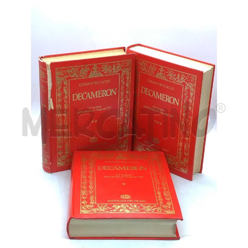 DECAMERON 3 VOLUMI EDITORIALE DEL DRAGO | Mercatino dell'Usato Moncalieri bengasi 1