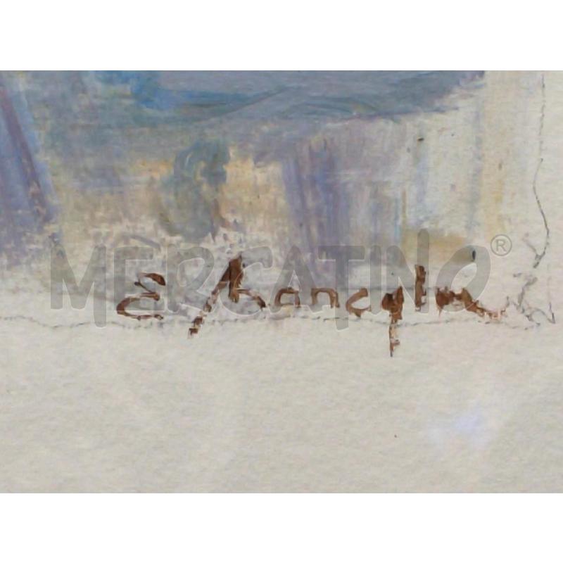 DIPINTO ARTISTA EDMONDO MANEGLIA TECNICA MISTA S/CARTA  | Mercatino dell'Usato Moncalieri bengasi 3