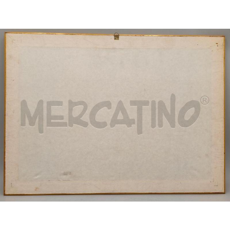 DIPINTO ARTISTA EDMONDO MANEGLIA TECNICA MISTA S/CARTA  | Mercatino dell'Usato Moncalieri bengasi 5