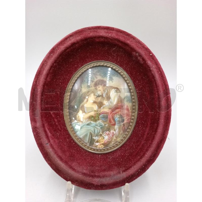 DIPINTO IN MINIATURA AMANTI  | Mercatino dell'Usato Moncalieri bengasi 1