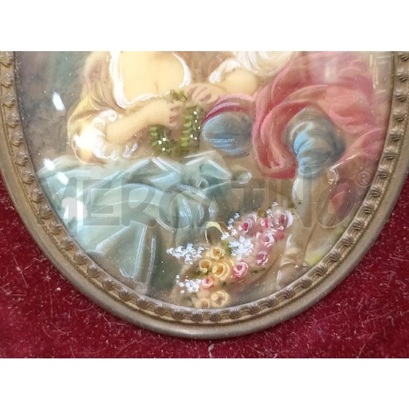 DIPINTO IN MINIATURA AMANTI  | Mercatino dell'Usato Moncalieri bengasi 3