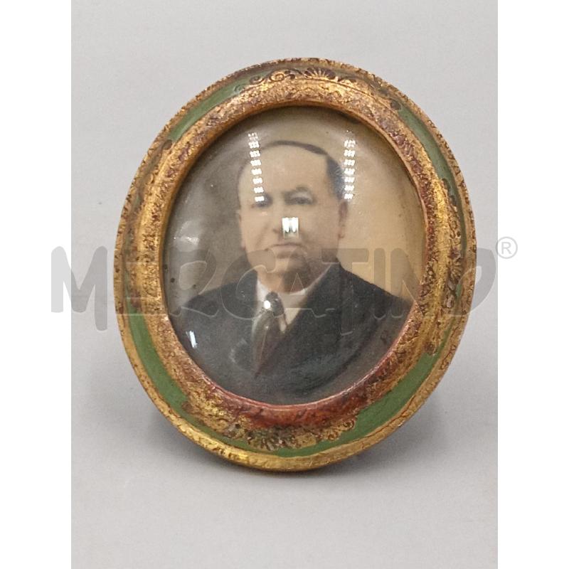 DIPINTO MINIATURA UOMO ANZIANO CORNICE LEGNO VERDE | Mercatino dell'Usato Moncalieri bengasi 1
