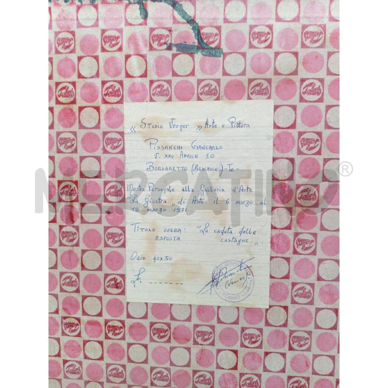 DIPINTO OLIO S/TAVOLA ARTISTA PISSANCHI GIANCARLO | Mercatino dell'Usato Moncalieri bengasi 5