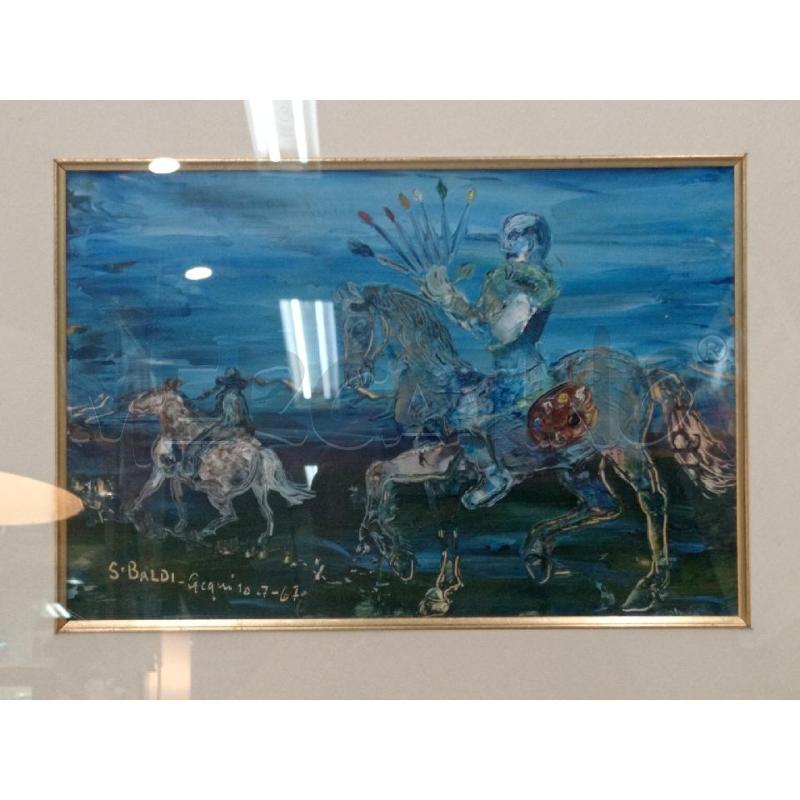DIPINTO OLIO S/TAVOLA ARTISTA S. BALDI  | Mercatino dell'Usato Moncalieri bengasi 2