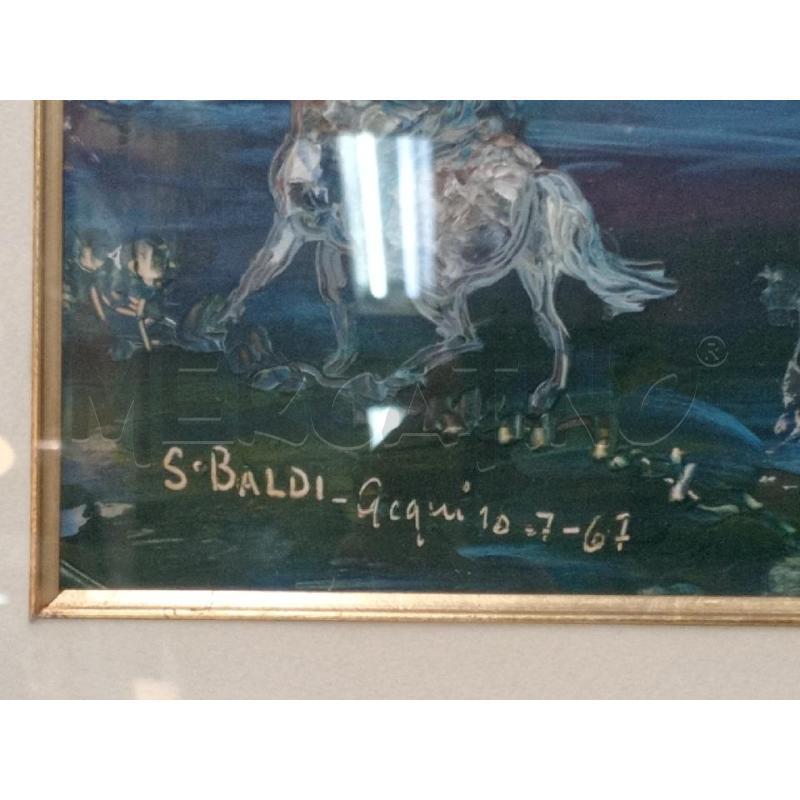 DIPINTO OLIO S/TAVOLA ARTISTA S. BALDI  | Mercatino dell'Usato Moncalieri bengasi 4