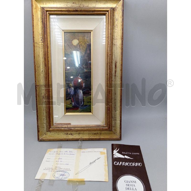 DIPINTO OLIO S/TAVOLA ARTISTA SESIA DELLA MERLA | Mercatino dell'Usato Moncalieri bengasi 1