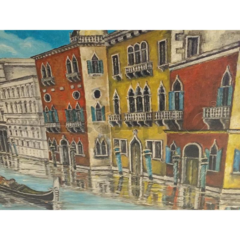 DIPINTO OLIO S/TELA ARREDAMENTO VISTA VENEZIA C/GONDOLA  | Mercatino dell'Usato Moncalieri bengasi 3