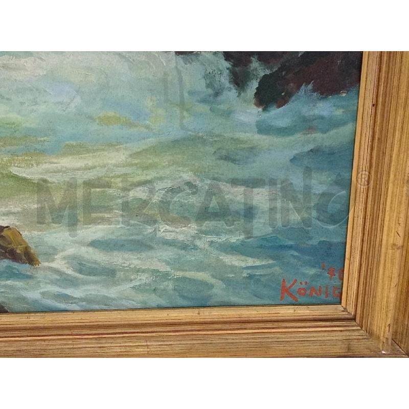 DIPINTO OLIO S/TELA ARTISTA KONIG '70  | Mercatino dell'Usato Moncalieri bengasi 3