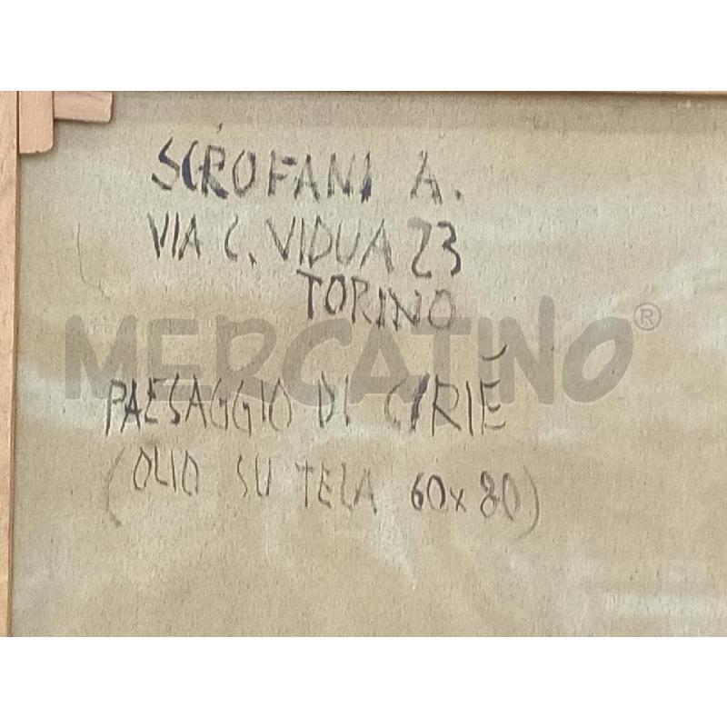 DIPINTO OLIO S/TELA ARTISTA SCROFANI AGOSTINO  | Mercatino dell'Usato Moncalieri bengasi 5