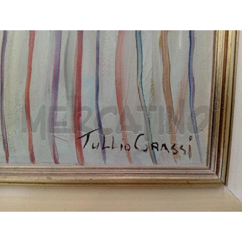 DIPINTO OLIO S/TELA ARTISTA TULLIO GRASSI  | Mercatino dell'Usato Moncalieri bengasi 3