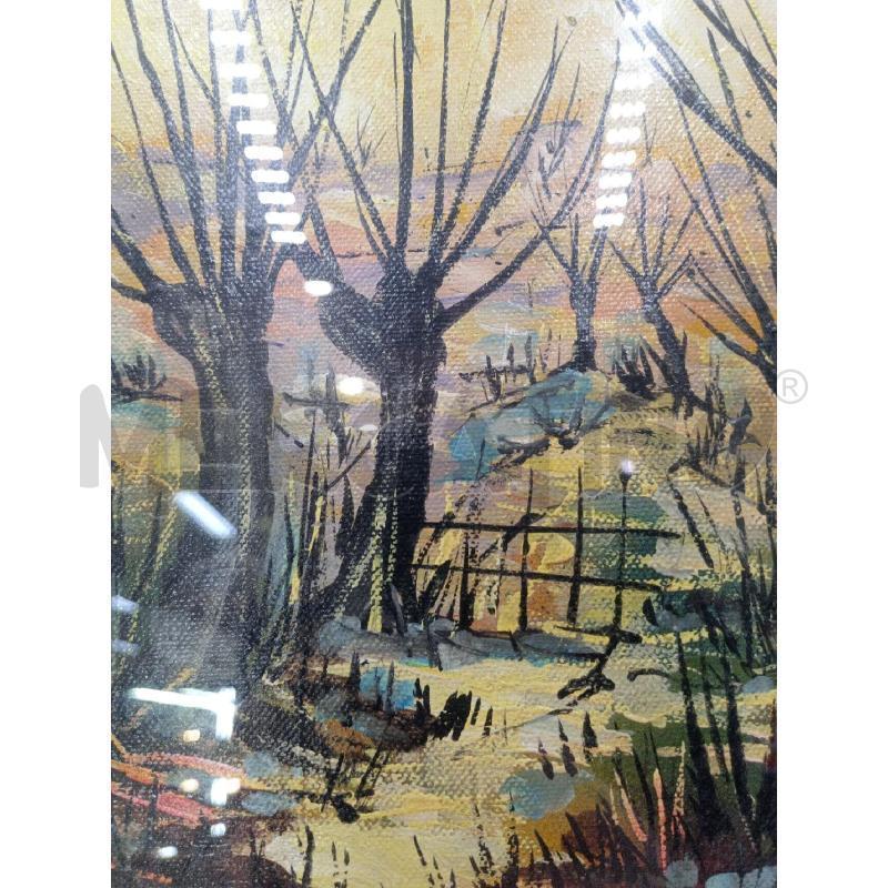 DIPINTO OLIO S/TELA ROMANO CARRE ALBERI NERI  | Mercatino dell'Usato Moncalieri bengasi 3