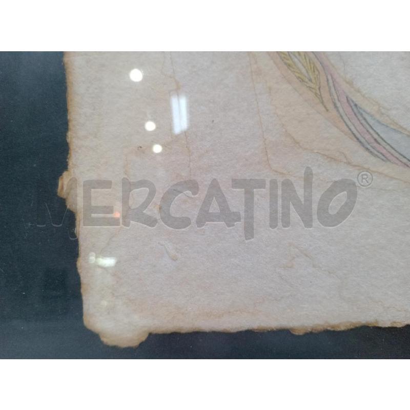 DIPINTO S/CARTA VASCELLO FORMA DRAGONICA  | Mercatino dell'Usato Moncalieri bengasi 3