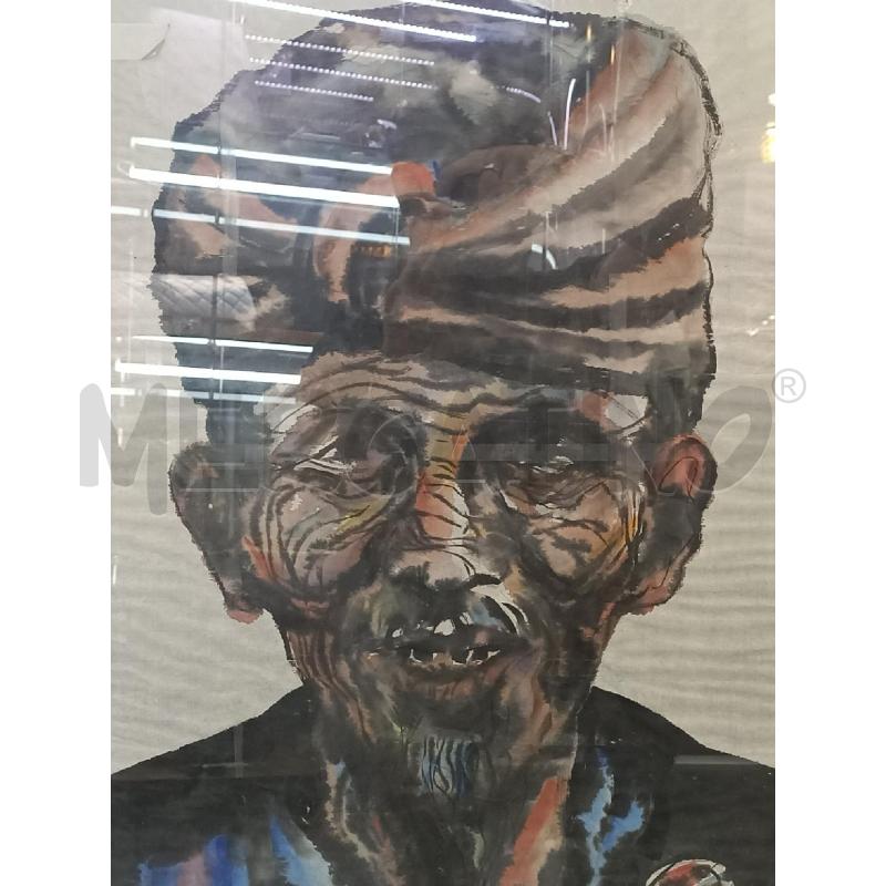 DIPINTO VECCHIO ARTISTA NCG TRUNG C/IDEOGRAMMA ROSSO | Mercatino dell'Usato Moncalieri bengasi 2