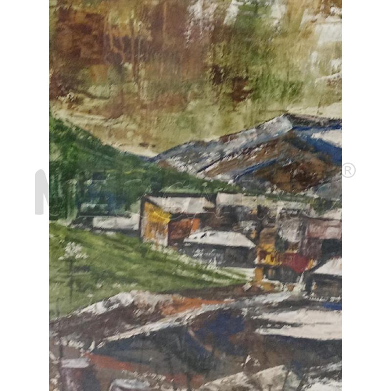 DIPINTO VECCHIO OLIO S/TAVOLA ARTISTA ANNA MARIA DOGLIOTTI  | Mercatino dell'Usato Moncalieri bengasi 3