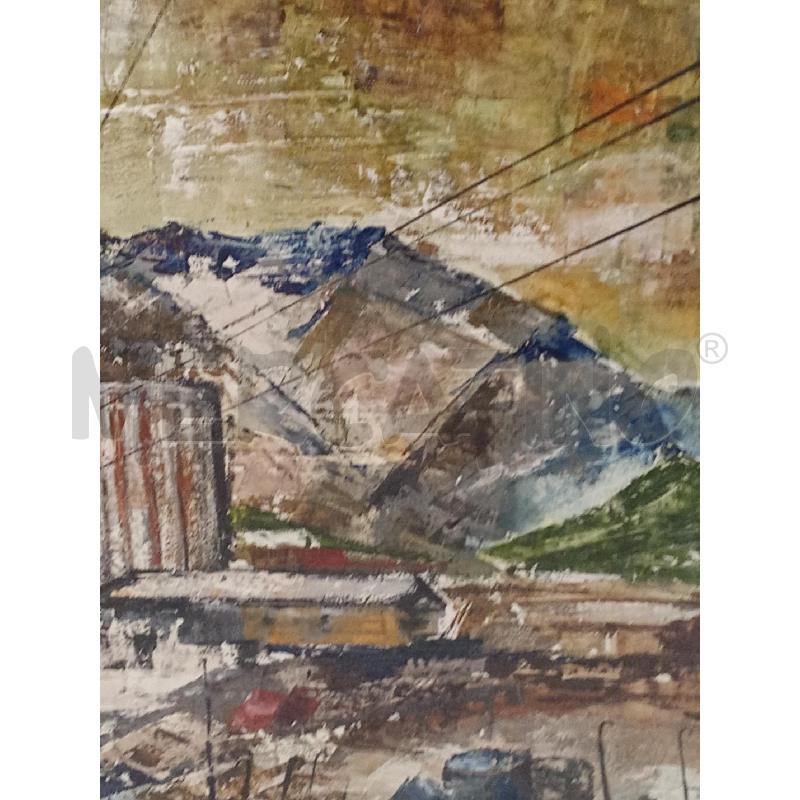 DIPINTO VECCHIO OLIO S/TAVOLA ARTISTA ANNA MARIA DOGLIOTTI  | Mercatino dell'Usato Moncalieri bengasi 4