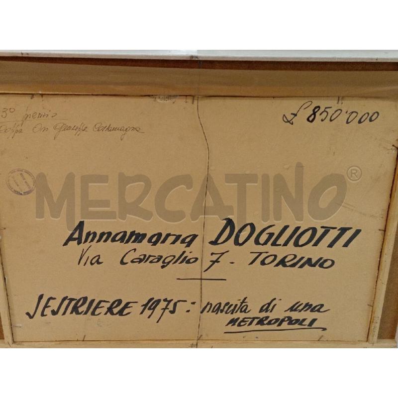 DIPINTO VECCHIO OLIO S/TAVOLA ARTISTA ANNA MARIA DOGLIOTTI  | Mercatino dell'Usato Moncalieri bengasi 5