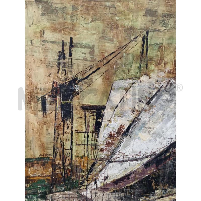 DIPINTO VECCHIO OLIO S/TAVOLA ARTISTA ANNA MARIA DOGLIOTTI  | Mercatino dell'Usato Moncalieri bengasi 2
