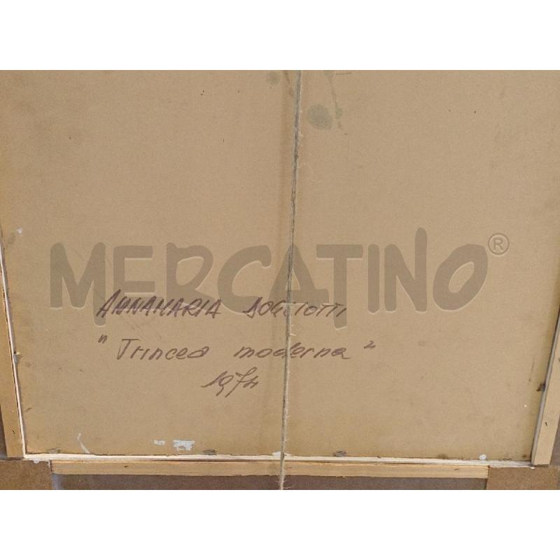 DIPINTO VECCHIO OLIO S/TAVOLA ARTISTA ANNA MARIA DOGLIOTTI  | Mercatino dell'Usato Moncalieri bengasi 5