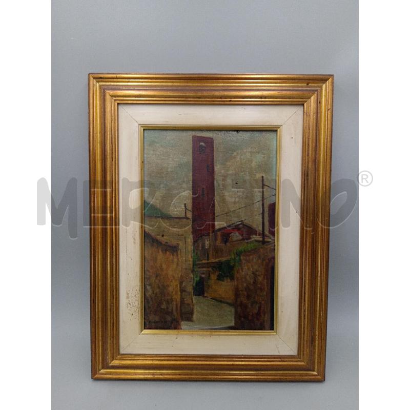 DIPINTO VECCHIO OLIO S/TAVOLA LEGNO ARTISTA GANDINI E.  | Mercatino dell'Usato Moncalieri bengasi 1