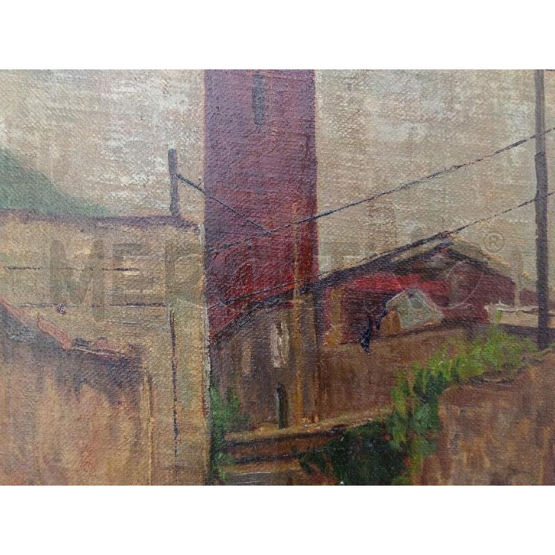 DIPINTO VECCHIO OLIO S/TAVOLA LEGNO ARTISTA GANDINI E.  | Mercatino dell'Usato Moncalieri bengasi 2