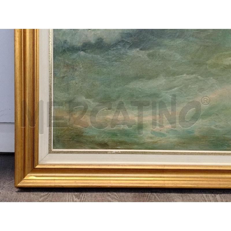 DIPINTO VECCHIO OLIO S/TELA ARTISTA G. CANULI  | Mercatino dell'Usato Moncalieri bengasi 2