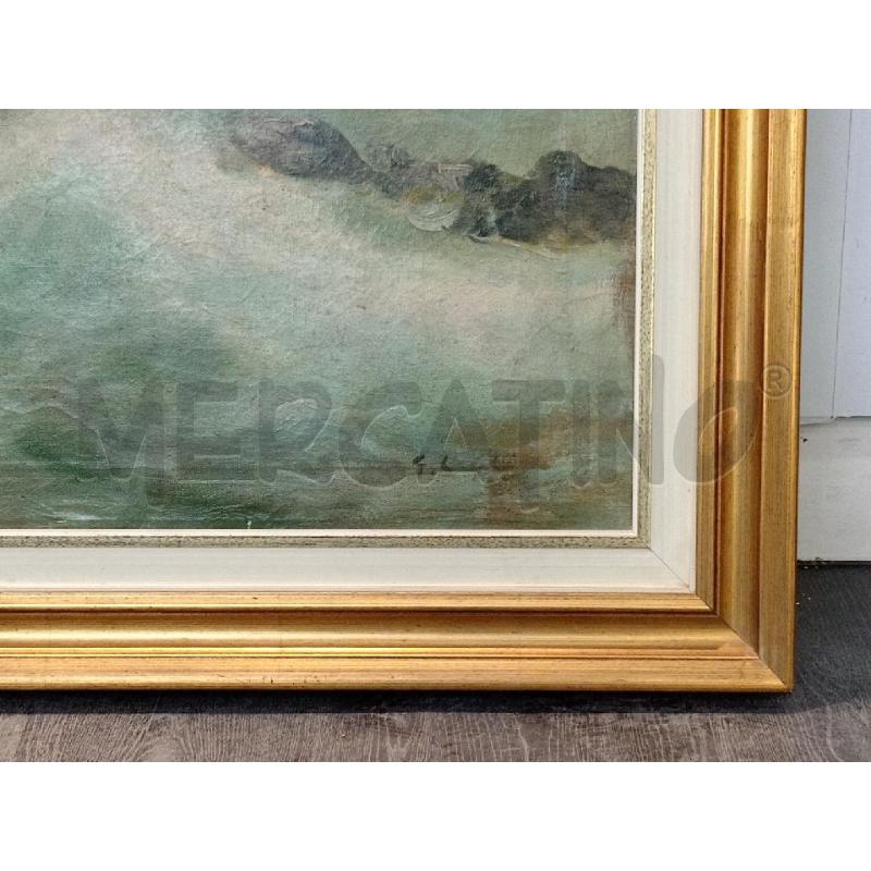 DIPINTO VECCHIO OLIO S/TELA ARTISTA G. CANULI  | Mercatino dell'Usato Moncalieri bengasi 3