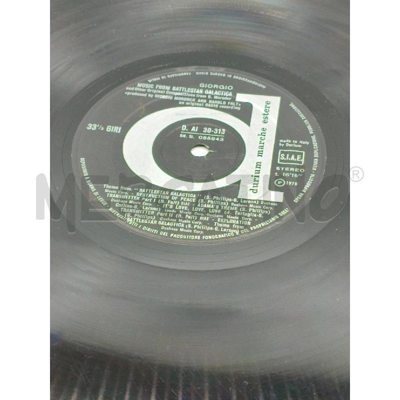 DISCO 33 GIRI BATTLESTAR GALACTICA GIORGIO MORODER VINILE CON ALCUNE RIGHE COVER SCOLLATA | Mercatino dell'Usato Moncalieri bengasi 4