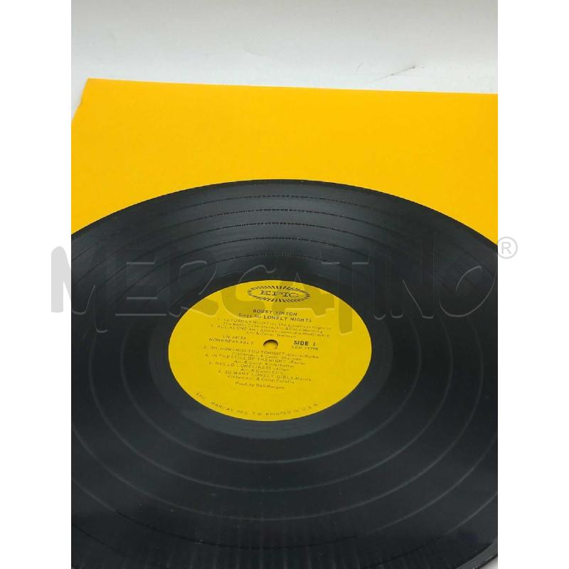 DISCO 33 GIRI BOBBY VINTON SINGS FOR LONELY NIGHTS VG | Mercatino dell'Usato Moncalieri bengasi 3