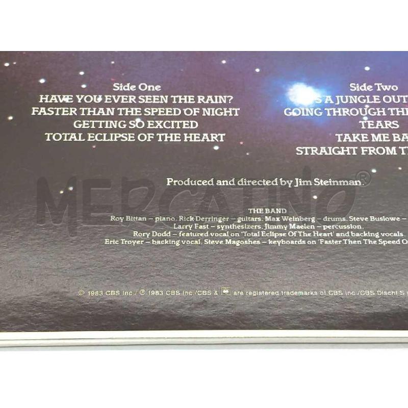 DISCO 33 GIRI BONNY TYLER FASTER THAN THE SPEED OF NIGHT VG | Mercatino dell'Usato Moncalieri bengasi 5