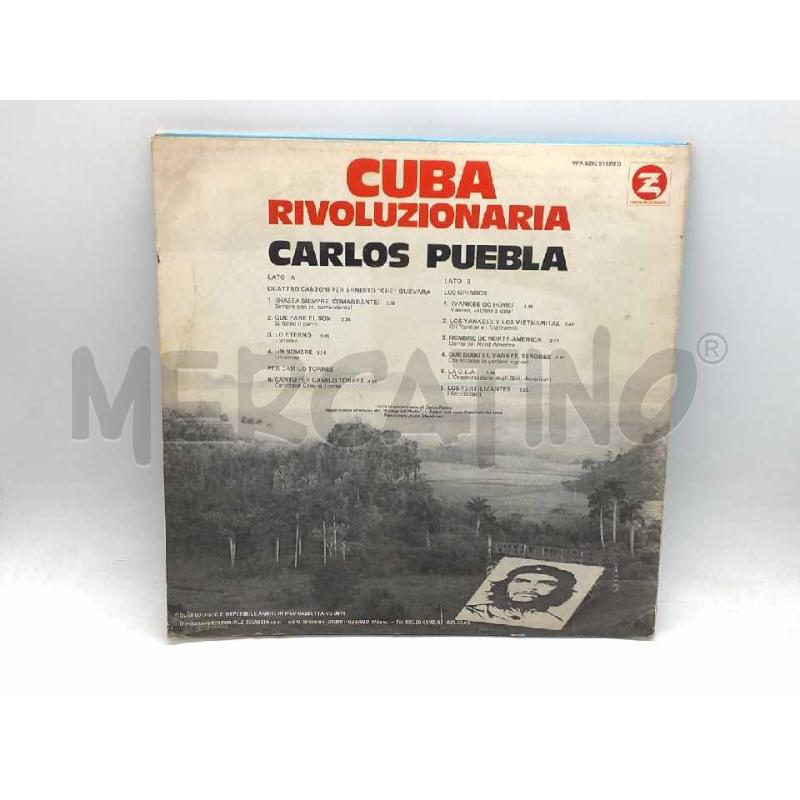DISCO 33 GIRI CARLOS PUEBLA CUBA RIVOLUZIONARIA GG COVER SCOLLATA LIEVI RIGHE | Mercatino dell'Usato Moncalieri bengasi 2
