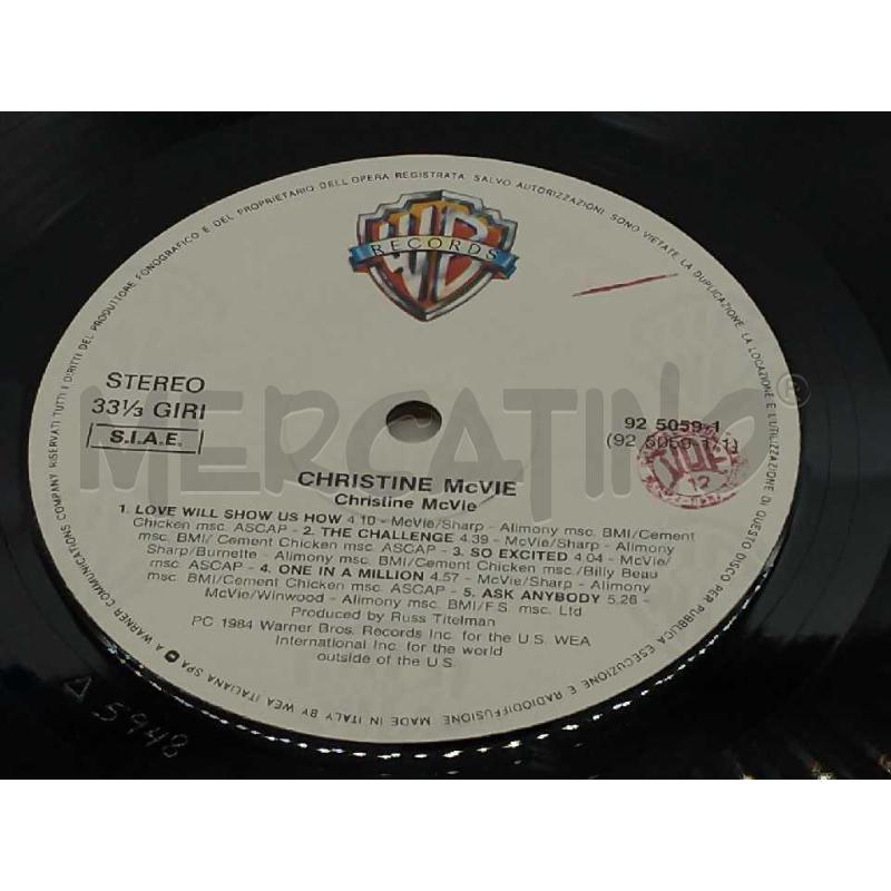 DISCO 33 GIRI CHRISTINE MCVIE VG  | Mercatino dell'Usato Moncalieri bengasi 4
