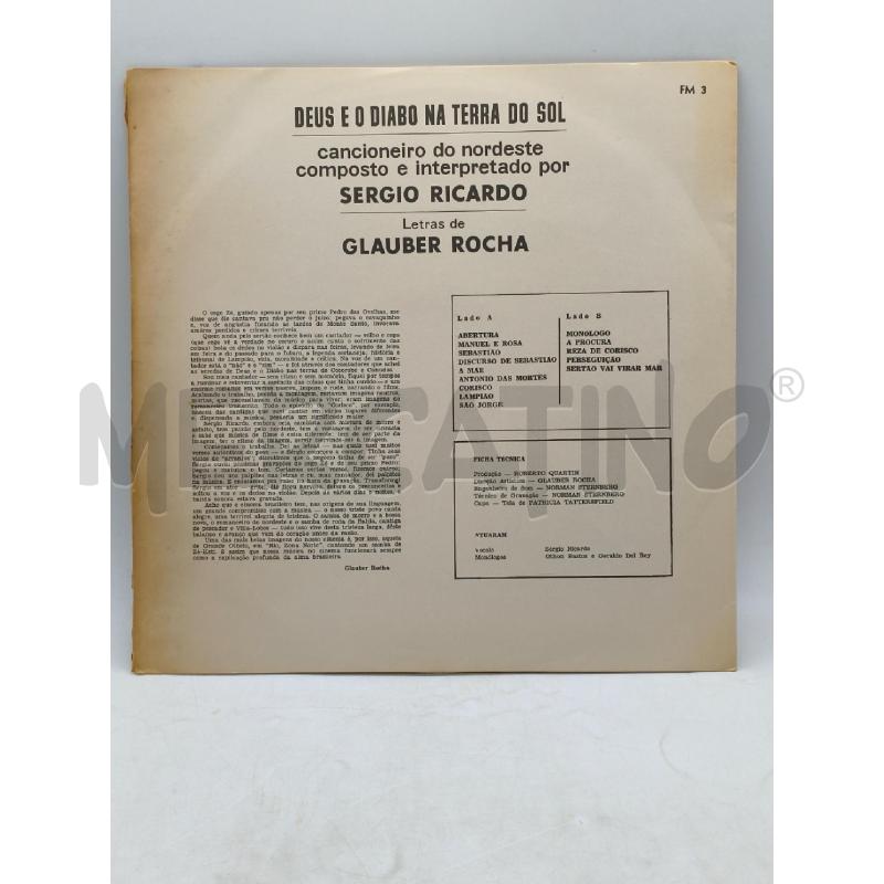 DISCO 33 GIRI DEUS E O DIABO NA TERRA DO SOL GLAUBER ROCHA SERGIO RICARDO VG | Mercatino dell'Usato Moncalieri bengasi 2