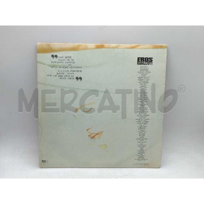 DISCO 33 GIRI EROS RAMAZZOTTI CUORI AGITATI VG | Mercatino dell'Usato Moncalieri bengasi 2